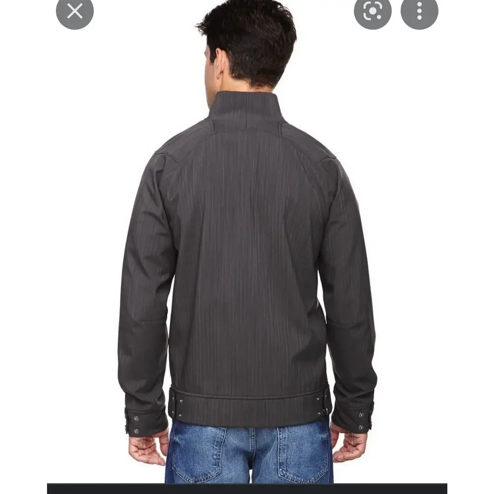 North End Sport skyscraper mens grey light weight athletic full zip jacket Sz L